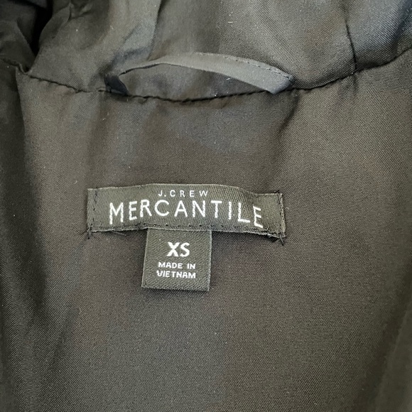 JCREW MERCANTILE long puffer jacket with gold zipper/buttons - Picture 3 of 5